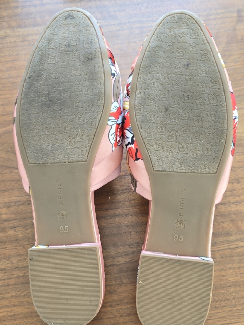 Birdies Pink Floral Knotted Slide Mules - Picture 5 of 8
